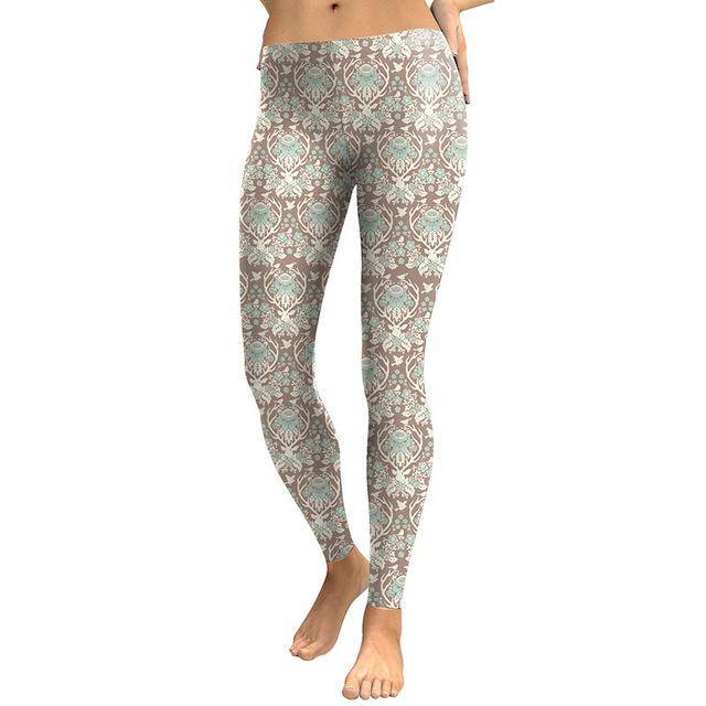Boho Deer And Elk Hunter Leggings