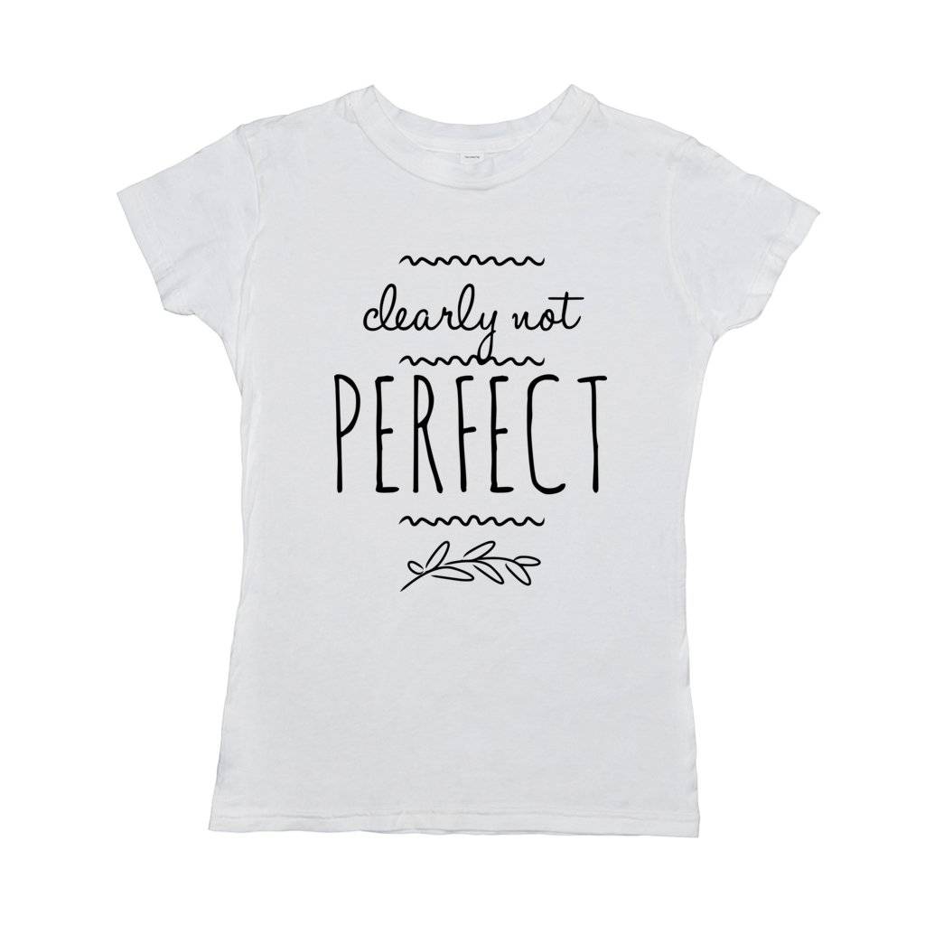 Clearly Not Perfect T-Shirt (black Print)