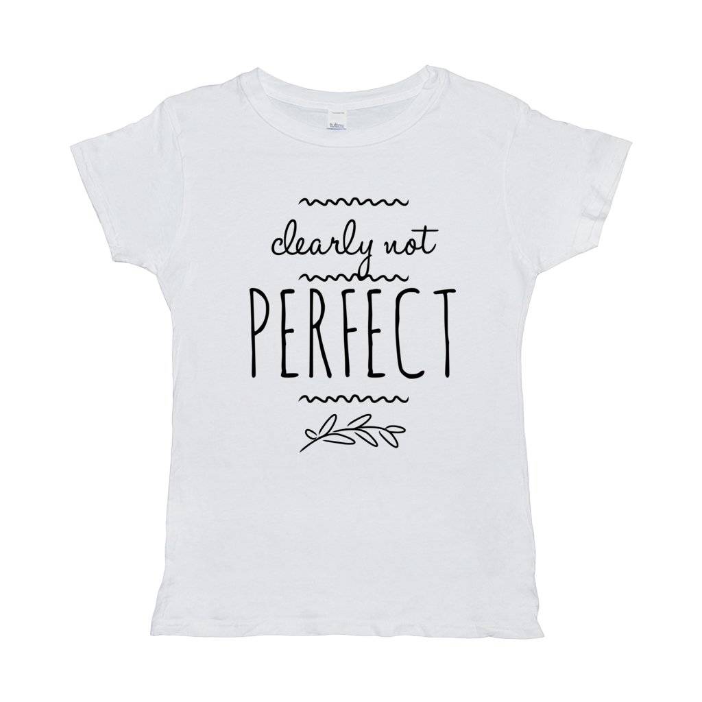 Clearly Not Perfect T-Shirt (black Print)