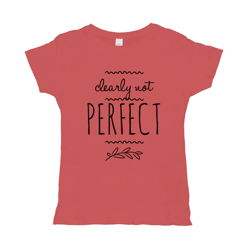 Clearly Not Perfect T-Shirt (black Print)