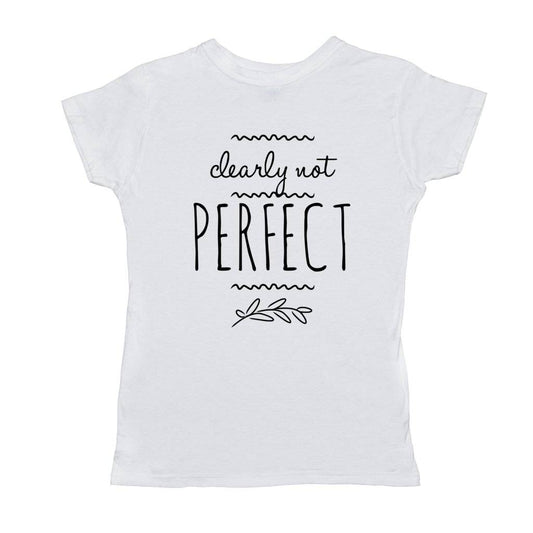 Clearly Not Perfect T-Shirt (black Print)