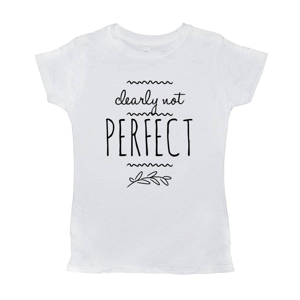 Clearly Not Perfect T-Shirt (black Print)