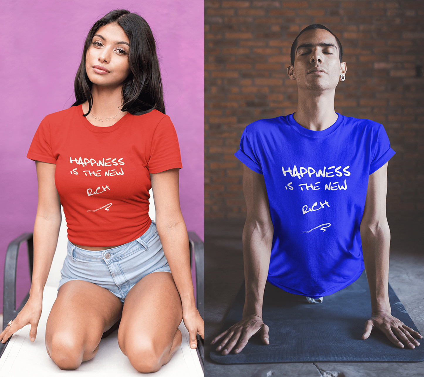Happiness Is The New RICH (Tultex Unisex )