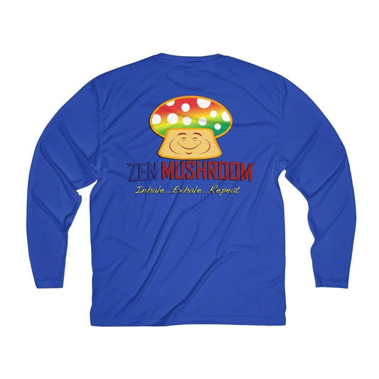 Long-sleeve - Happiness Is The New Rich (front) / Zen Mushroom Logo (back) Surf Shirt