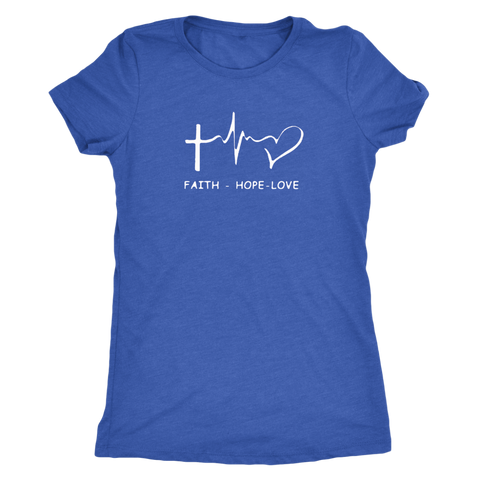 Image of Faith - Hope- Love Triblend T-Shirt