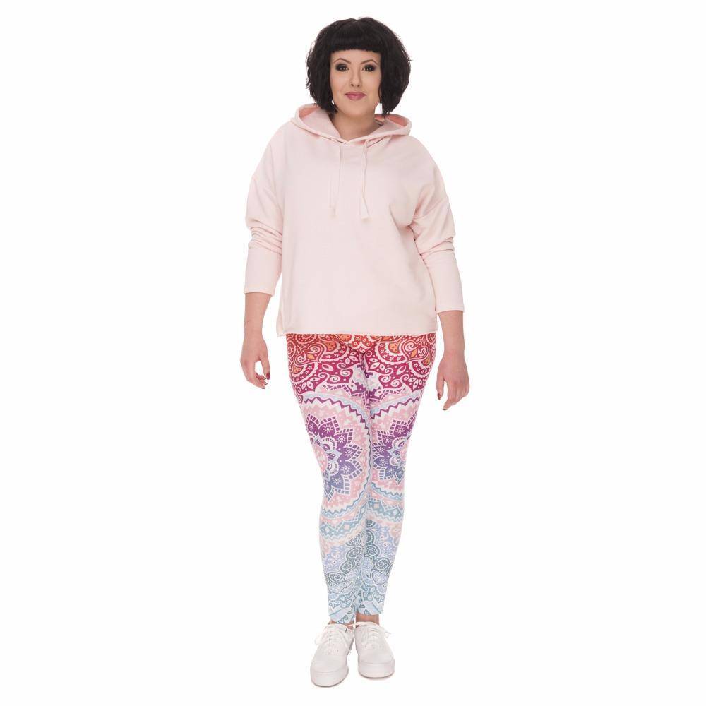 Aztec Round Ombre 3D Printed Leggings (Plus Size)