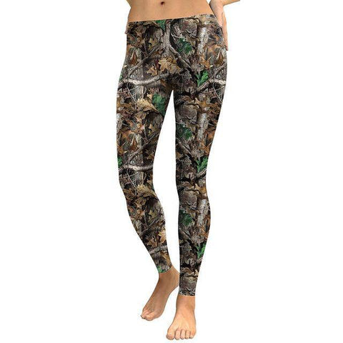 Image of Boho Deer And Elk Hunter Leggings