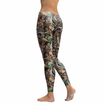 Boho Deer And Elk Hunter Leggings