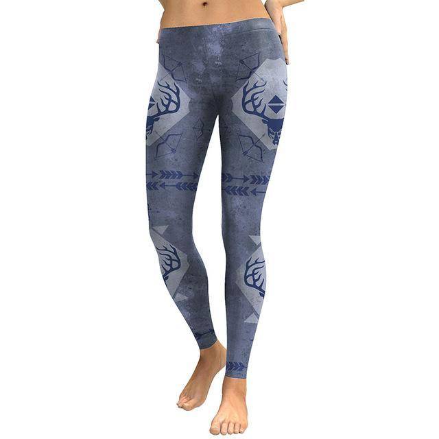 Boho Deer And Elk Hunter Leggings