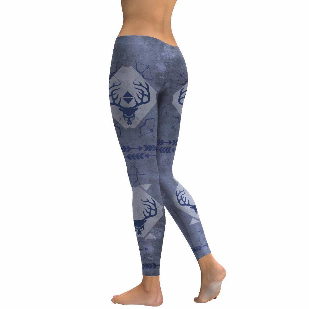 Boho Deer And Elk Hunter Leggings