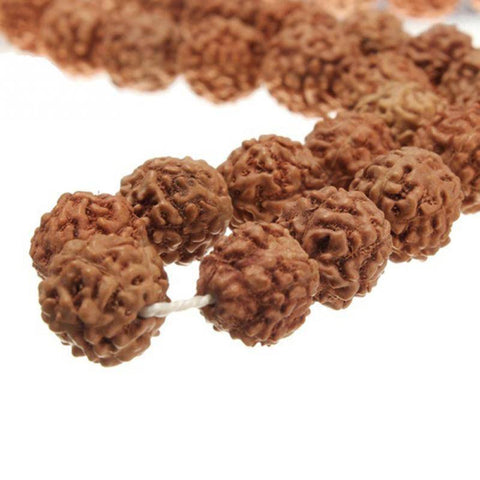 Image of Chain & Link Bracelets - Natural Rudraksha Japa Mala 108 +1 Bead