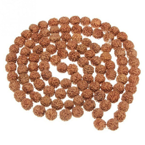 Image of Chain & Link Bracelets - Natural Rudraksha Japa Mala 108 +1 Bead