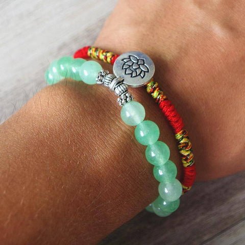 Image of Charm Bracelets - 2 Piece Yoga Chakra Mala Bracelet Set