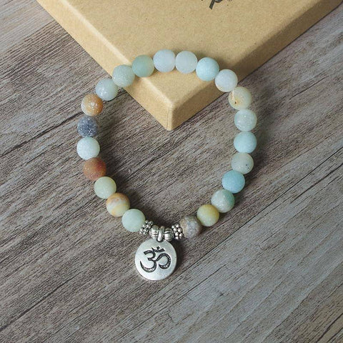 Image of Charm Bracelets - Amazonite Stone Handmade Bracelet