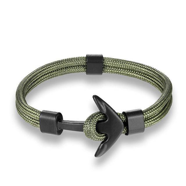 Charm Bracelets - Multilayer Woven Anchor Bracelets