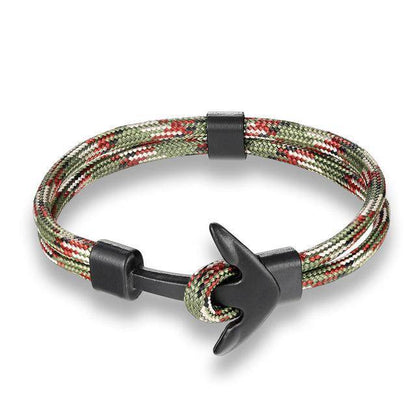 Charm Bracelets - Multilayer Woven Anchor Bracelets
