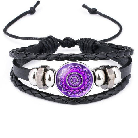 Image of Charm Bracelets - Seven Chakra Multi-layer Yoga Bracelet