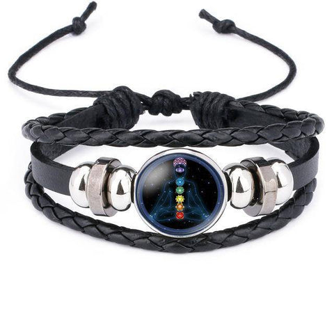 Image of Charm Bracelets - Seven Chakra Multi-layer Yoga Bracelet