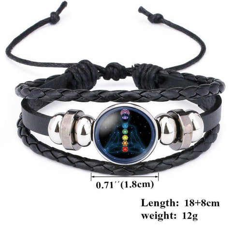 Image of Charm Bracelets - Seven Chakra Multi-layer Yoga Bracelet