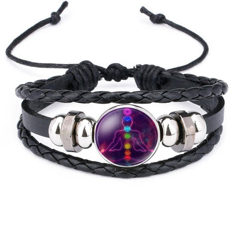 Image of Charm Bracelets - Seven Chakra Multi-layer Yoga Bracelet