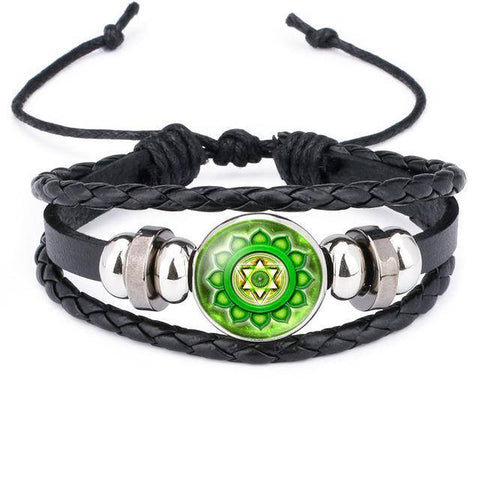 Image of Charm Bracelets - Seven Chakra Multi-layer Yoga Bracelet