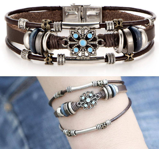 Charm Bracelets - Vintage Flower Bracelets & Bangle