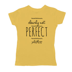 Clearly Not Perfect T-Shirt (black Print)