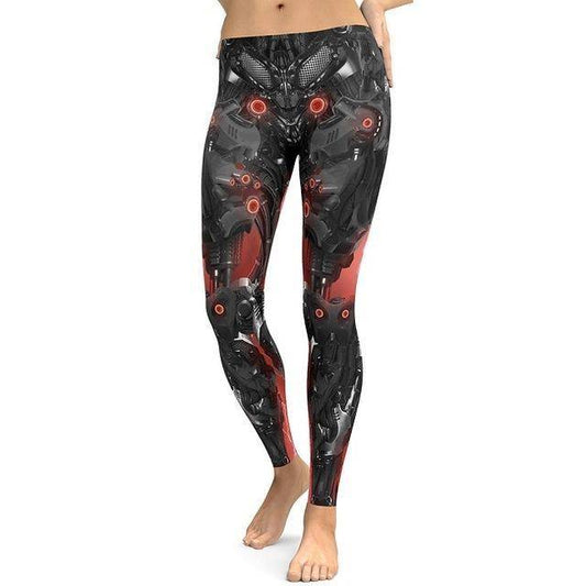 Cool Robot High Waist Yoga Pants