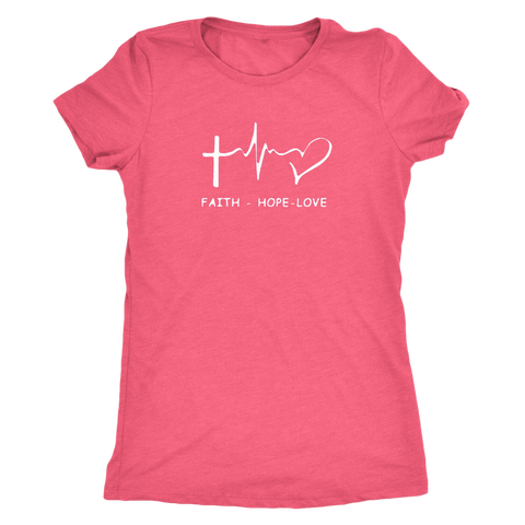 Image of Faith - Hope- Love Triblend T-Shirt