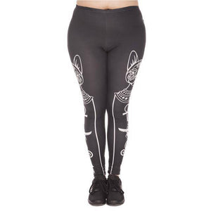 Hot Egyptian Cat High Waist Leggins (Plus Size)