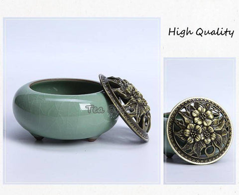 Image of Incense & Incense Burners - Tea Beauty Sandalwood Stick Incense And Censer