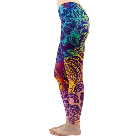 Image of Leggings - Blue Mandala Leggings