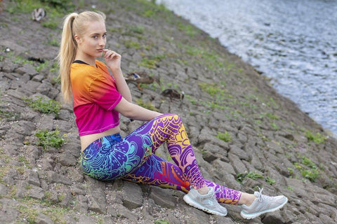 Image of Leggings - Blue Mandala Leggings