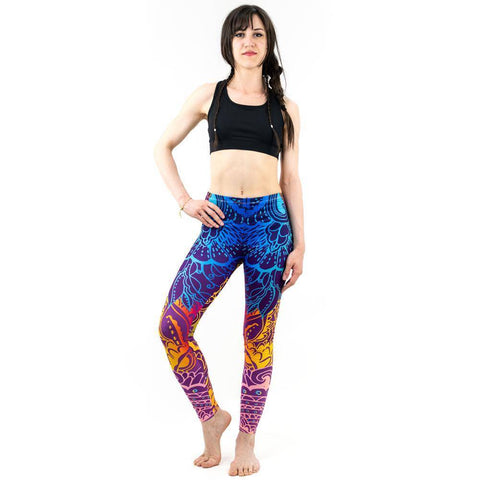 Image of Leggings - Blue Mandala Leggings