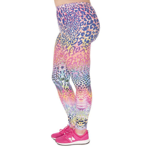 Image of Leggings - Leopard Printed High Waist Leggings