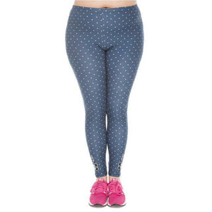 New Arrival Freeride Deer Printed High Waist Leggings (Plus Size)