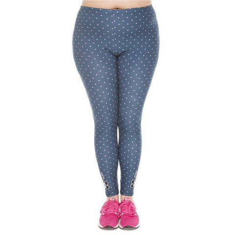 Image of New Arrival Freeride Deer Printed High Waist Leggings (Plus Size)