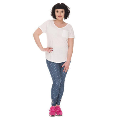 New Arrival Freeride Deer Printed High Waist Leggings (Plus Size)