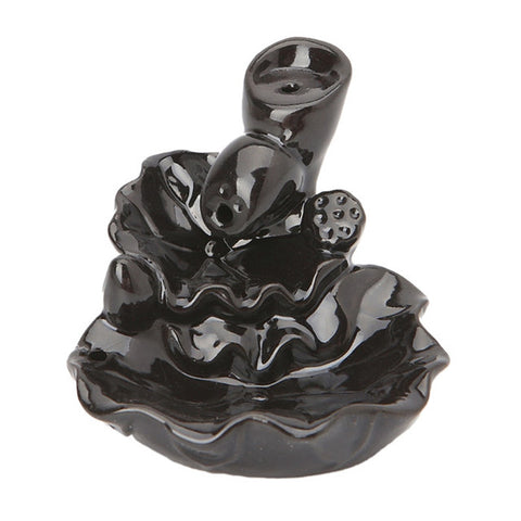 Image of 12 Styles Tower Incense Ceramic Burner Fragrance Holder Backflow Censer Creative Aromatherapy Smoke Reflux Incense Stick Incense