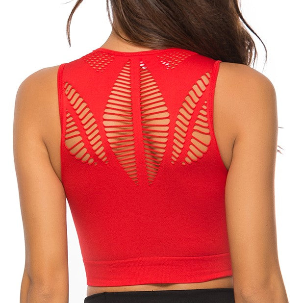 Hot Fitness Workout Backless Sports Bra