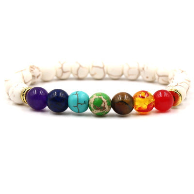 Image of Newst 7 Chakra Bracelet Men Black Lava Healing Balance Beads Reiki Buddha Prayer Natural Stone Yoga Bracelet For Women