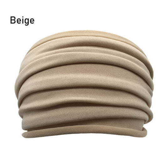 13 Colors Nonslip Elastic Folds Yoga Hairband Fashion Wide Sports Headband Running Accessories Summer Stretch Hair Band