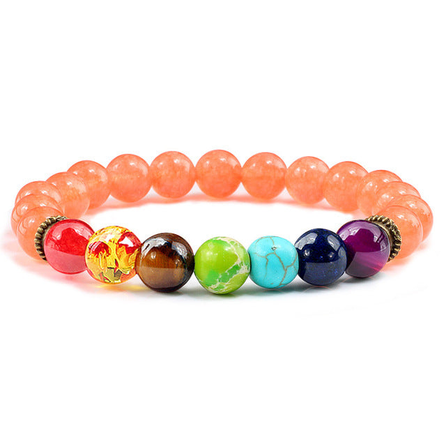 Newst 7 Chakra Bracelet Men Black Lava Healing Balance Beads Reiki Buddha Prayer Natural Stone Yoga Bracelet For Women