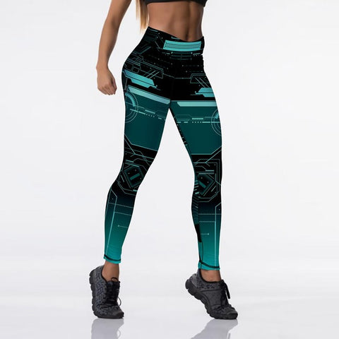 Image of Sexy High Waist Digital Printed Leggings