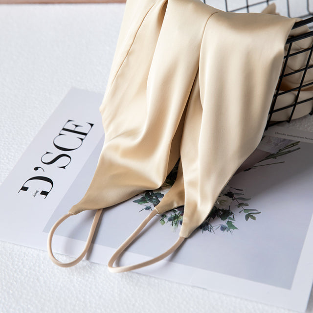 Sexy Sleeveless Silk Crop Tops