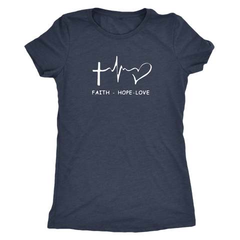 Image of Faith - Hope- Love Triblend T-Shirt