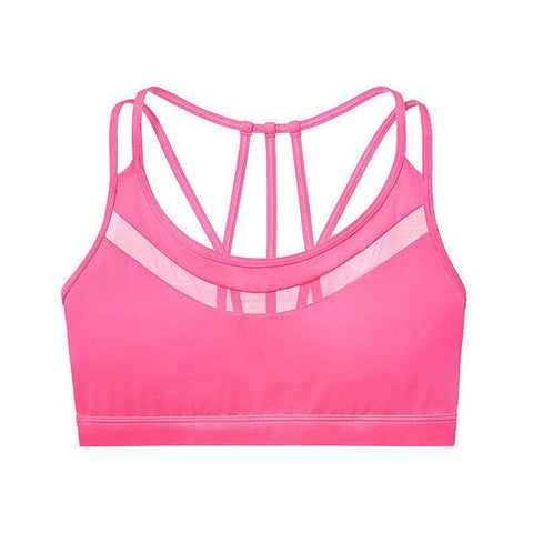 Image of Sexy Backless Padded Push-Up Yoga Bra