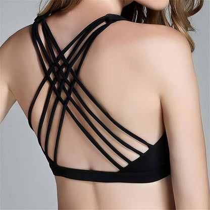 Sports Bras - Padded Shake Proof Yoga Bra