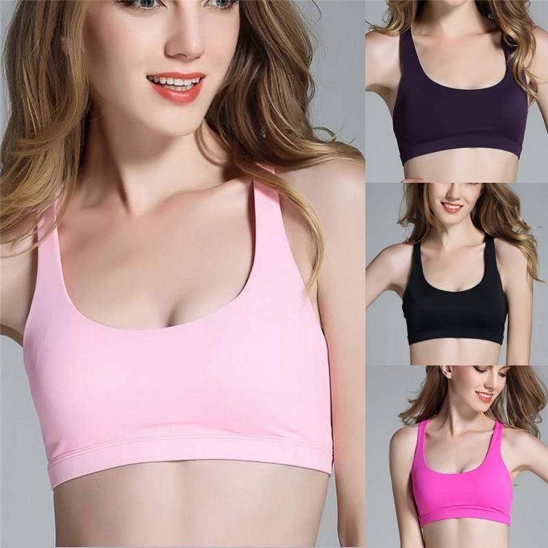 Sports Bras - Padded Shake Proof Yoga Bra