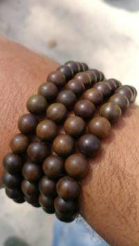 Image of Strand Bracelets - 8mm 108 Natural Green Sandalwood Prayer Mala